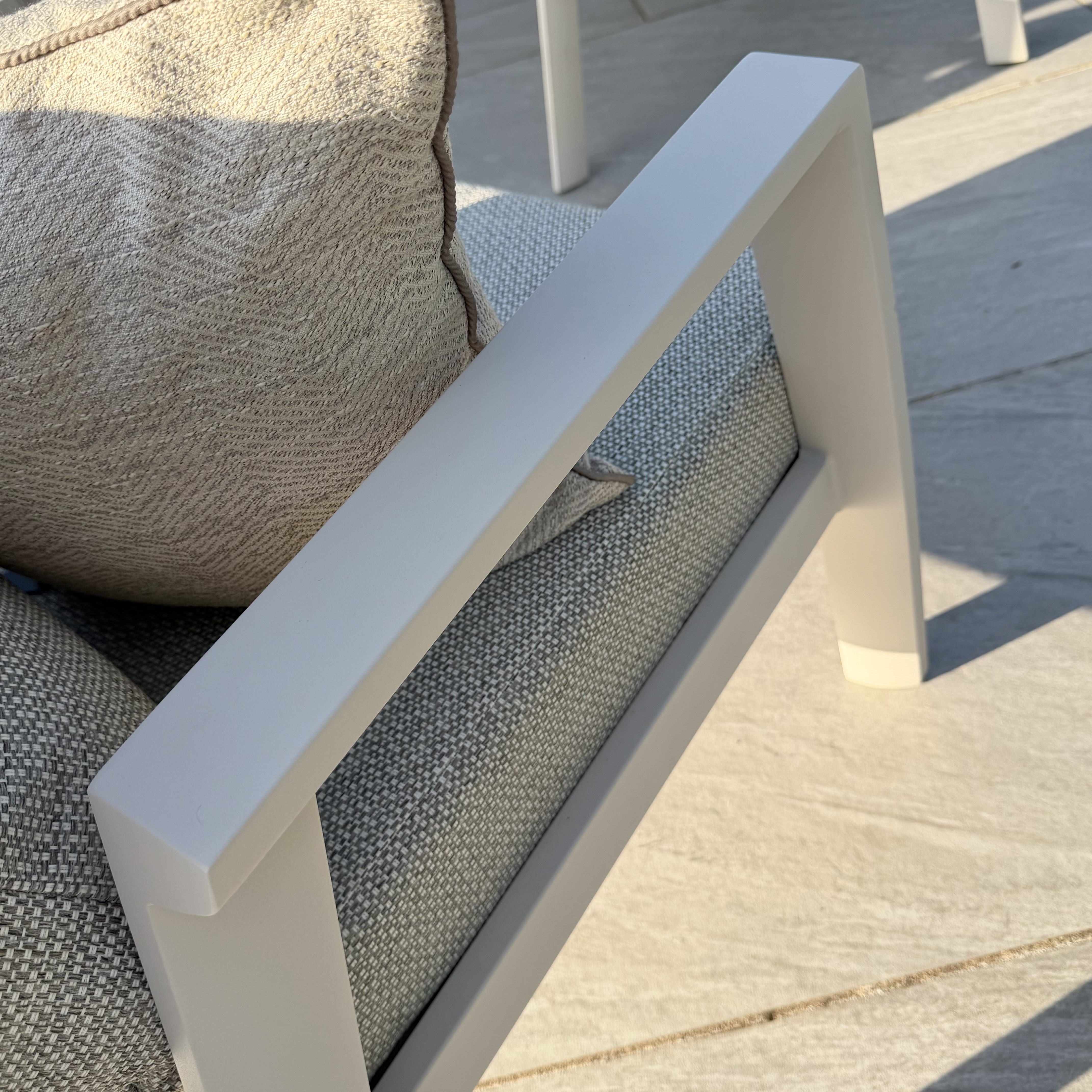 Nova - Phoenix 3 Seater Sofa Set with Rectangular Coffee Table - Pebble